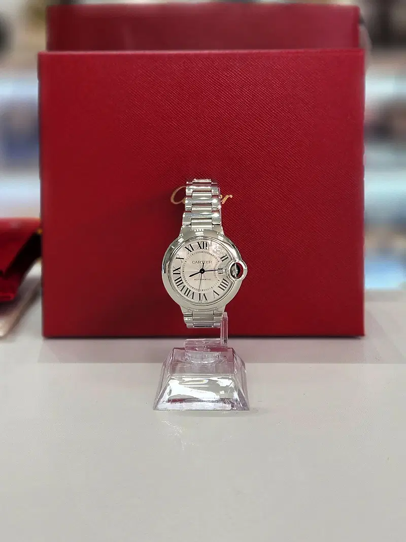 까르띠에 발롱블루 33MM 오토매틱 여성시계 전시상품급 WSBB0044