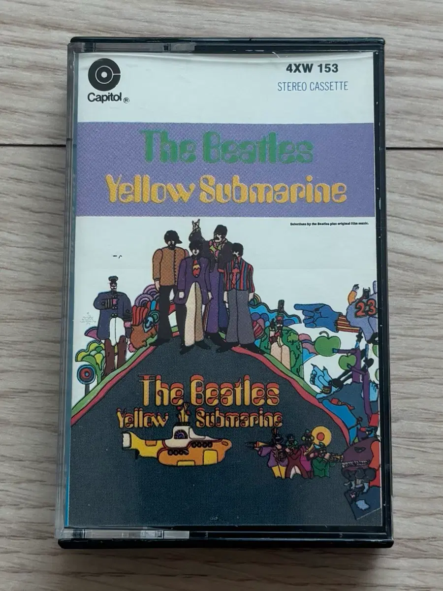 비틀즈 THE BEATLES Yellow Submarine 옐로 서브마린 카세트 테이프 미국판 Capitol 4XW 153 앨범 음반