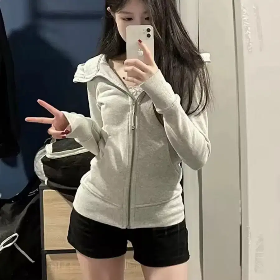 슬림핏 후드티 후드집업