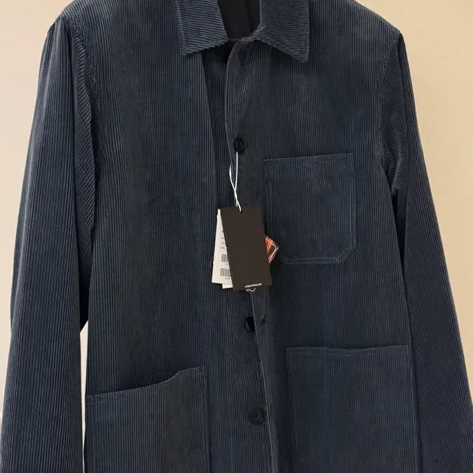 일꼬르소 ILCORSO ZEGNA 코듀로이 커버올 자켓 다크네이비