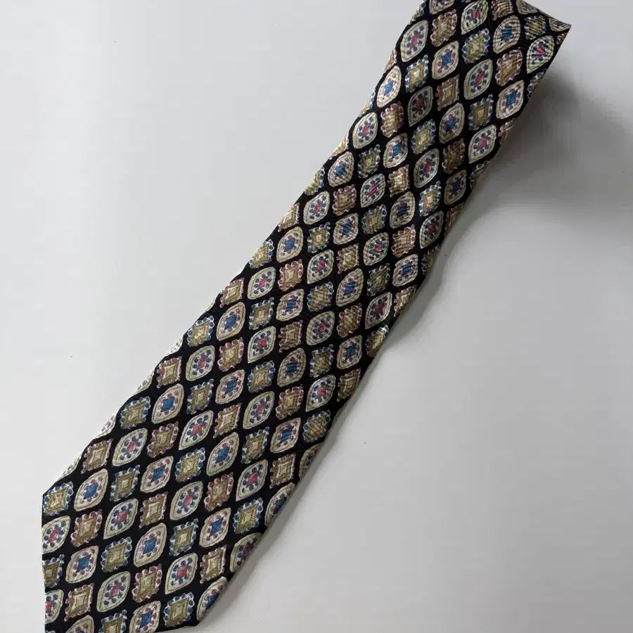 빈티지 실크 넥타이 9.5cm