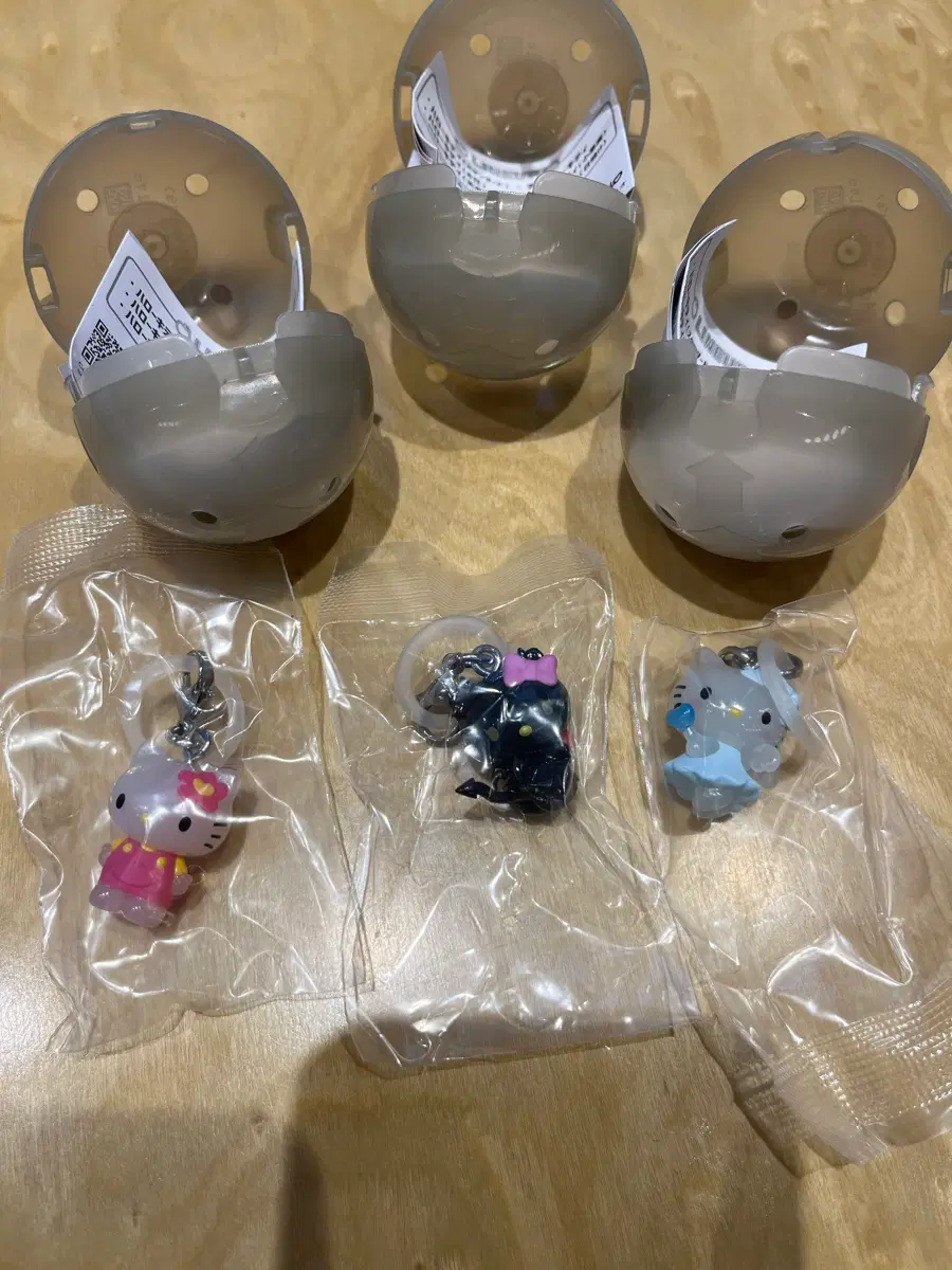 헬로 키티 메지루시 마킹 악세사리 가챠 천사 악마 꽃 일괄