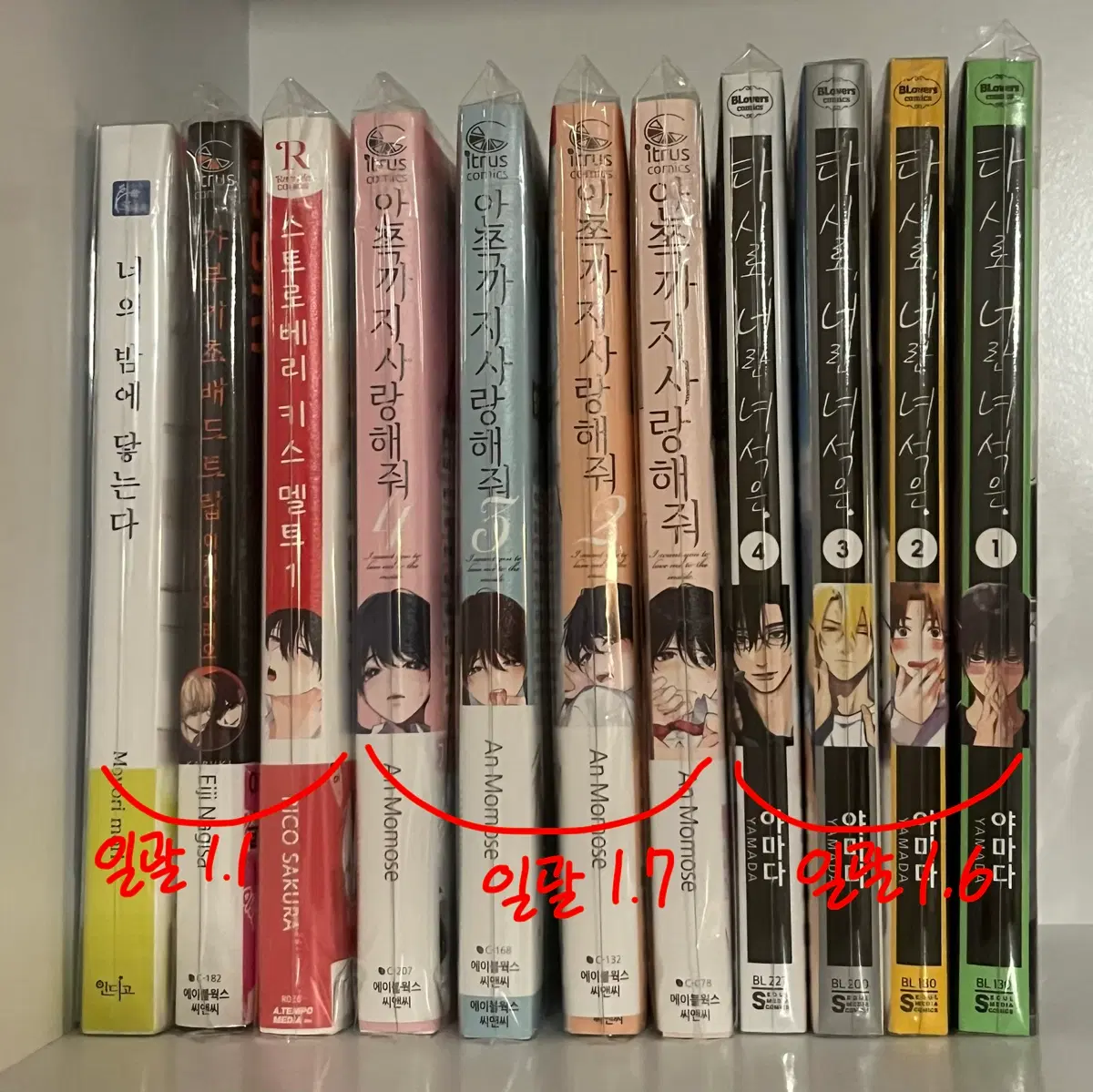 BL 만화책 판매 양도