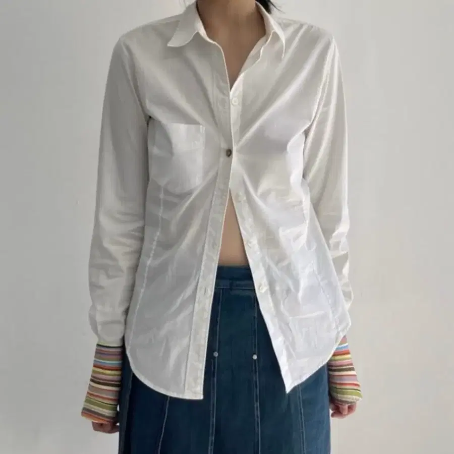Paul smith 폴스미스 블랙라벨 화이트 셔츠38