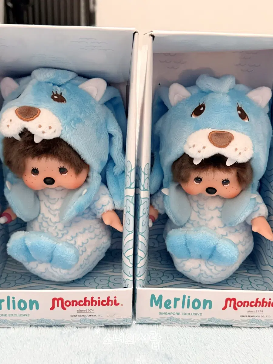 몬치치 싱가포르 머라이언 한정판 인형 미개봉
