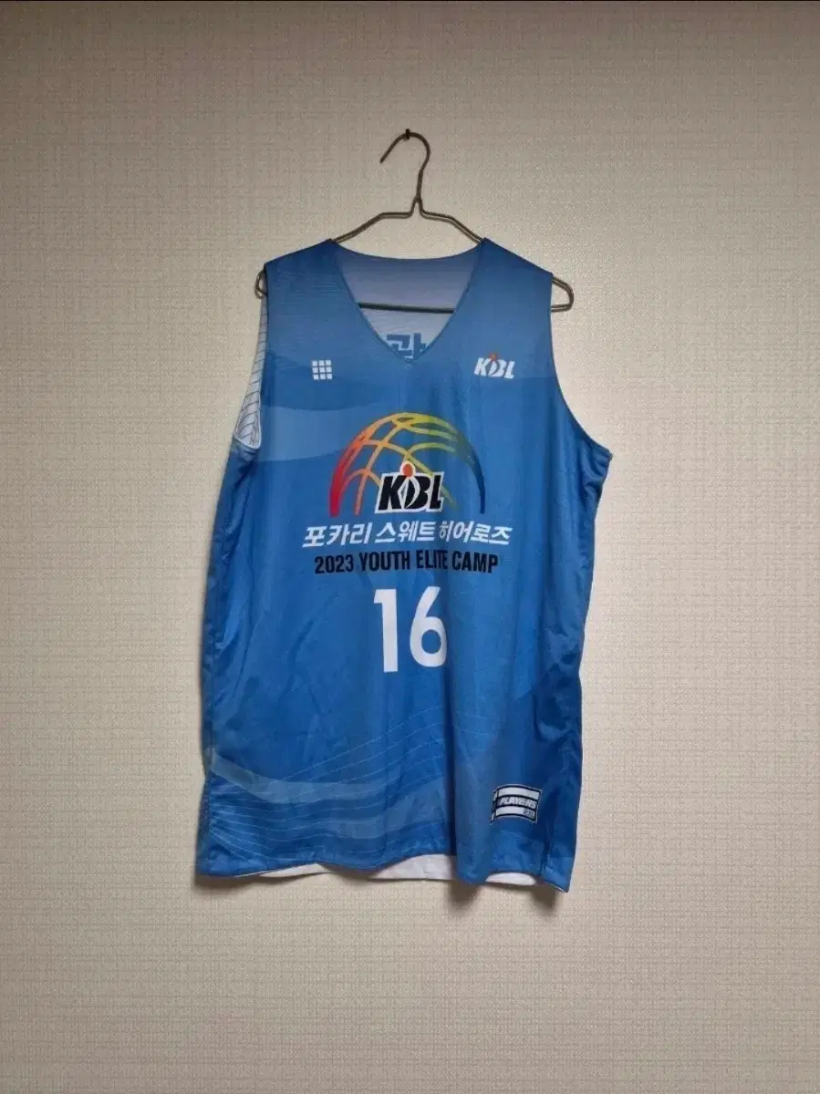 KBL 농구 포카리스웨트 히어로즈 엘리트 캠프 선수지급용 유니폼 상의 2XL사이즈
