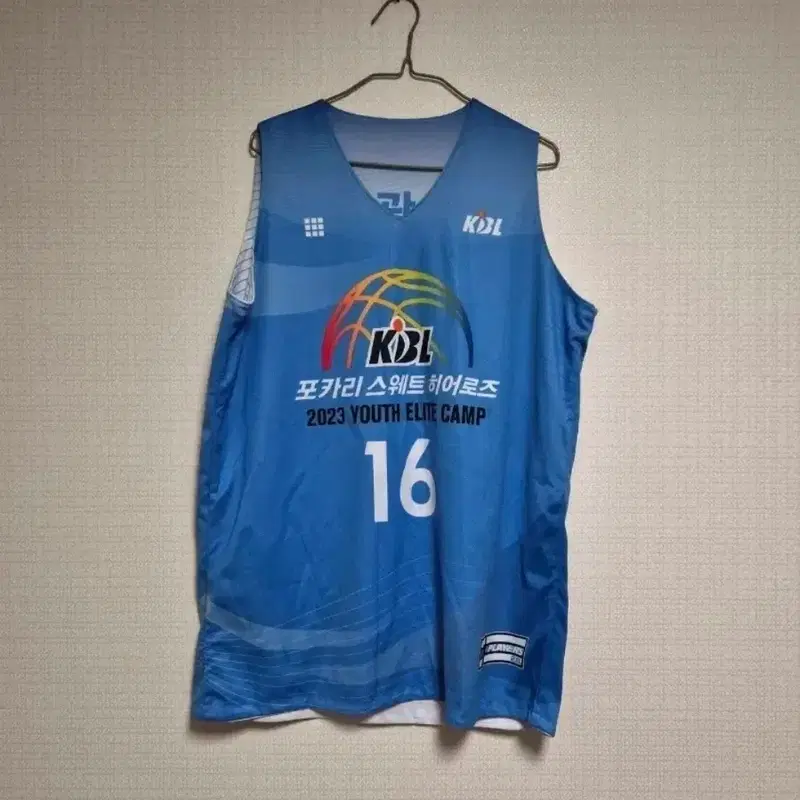 KBL 농구 포카리스웨트 히어로즈 엘리트 캠프 선수지급용 유니폼 상의 2XL사이즈