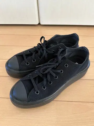 컨버스 올스타 라이트 통굽 블랙 24cm
