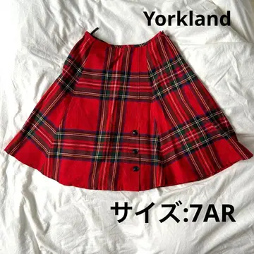 Yorkland 체크 스커트