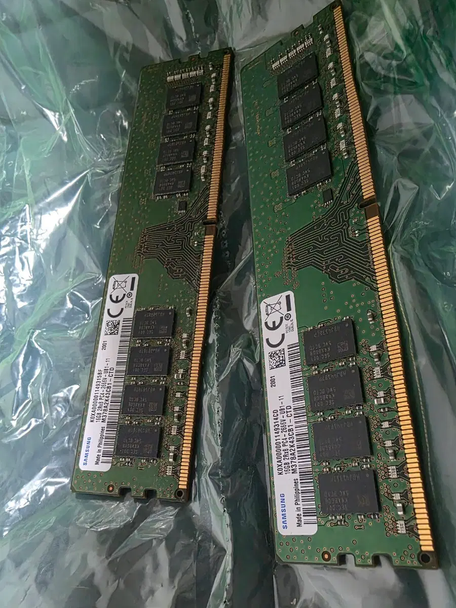 삼성램 16gb 2666 2개 일괄팝니다