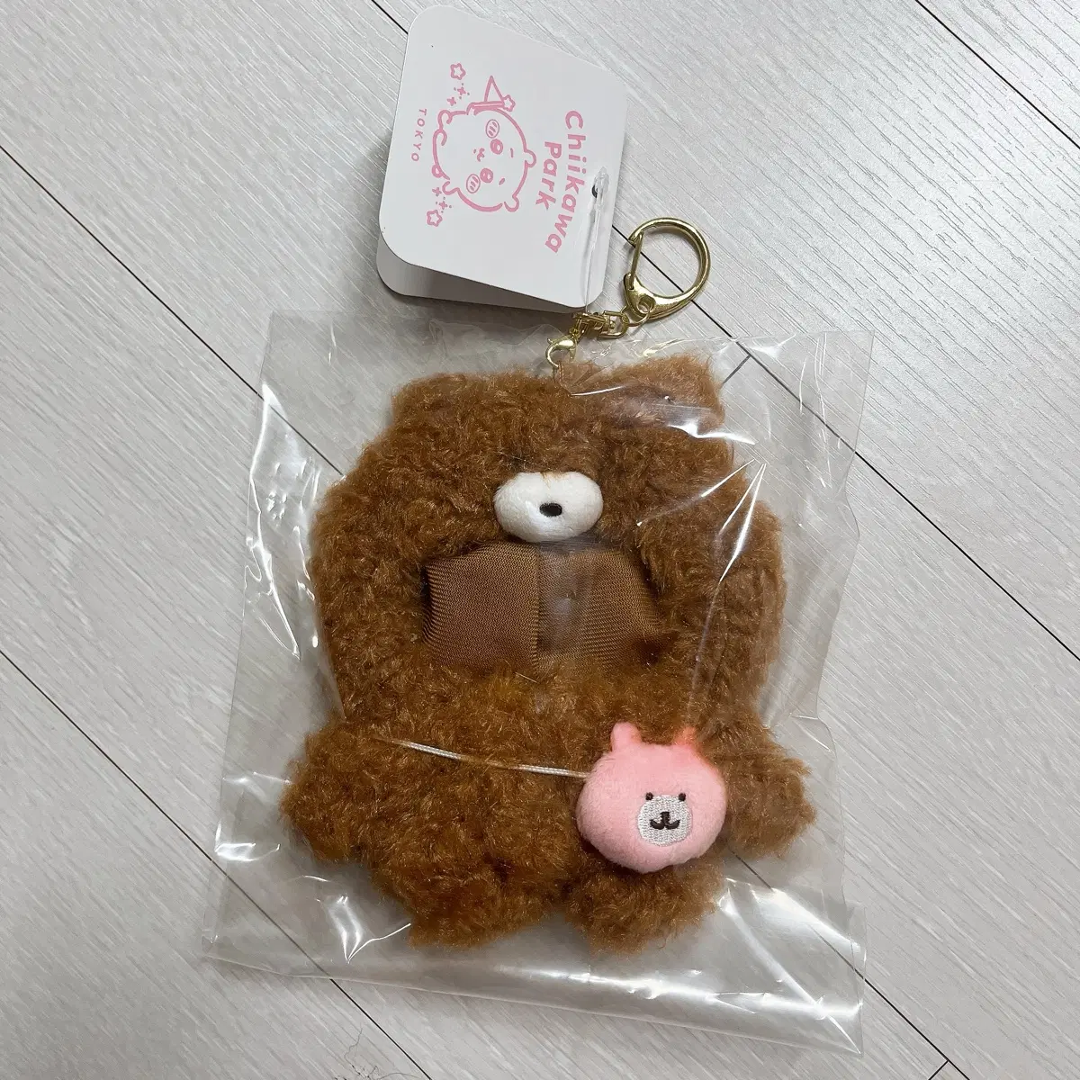 치이카와파크 곰돌이 옷 키링 곰돌이옷