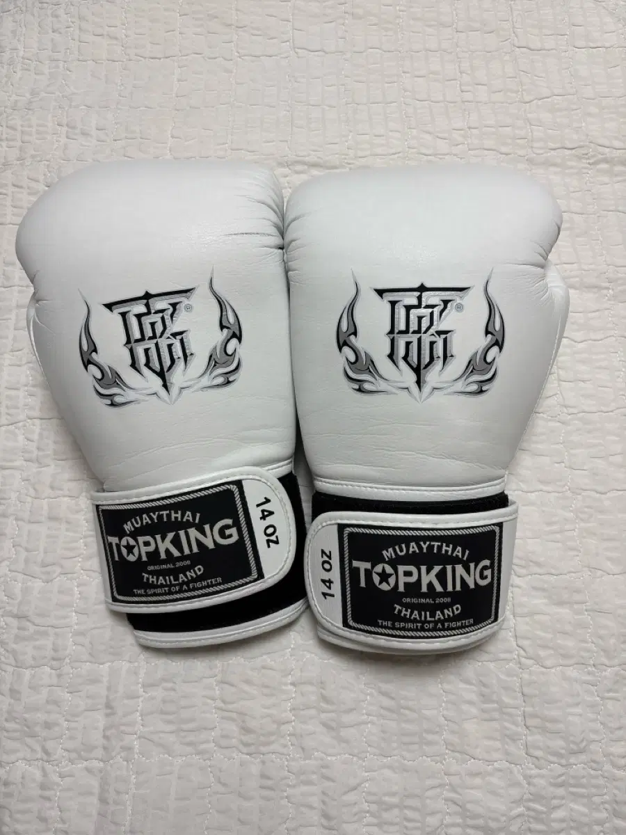 탑킹 복싱 글러브 14oz 화이트