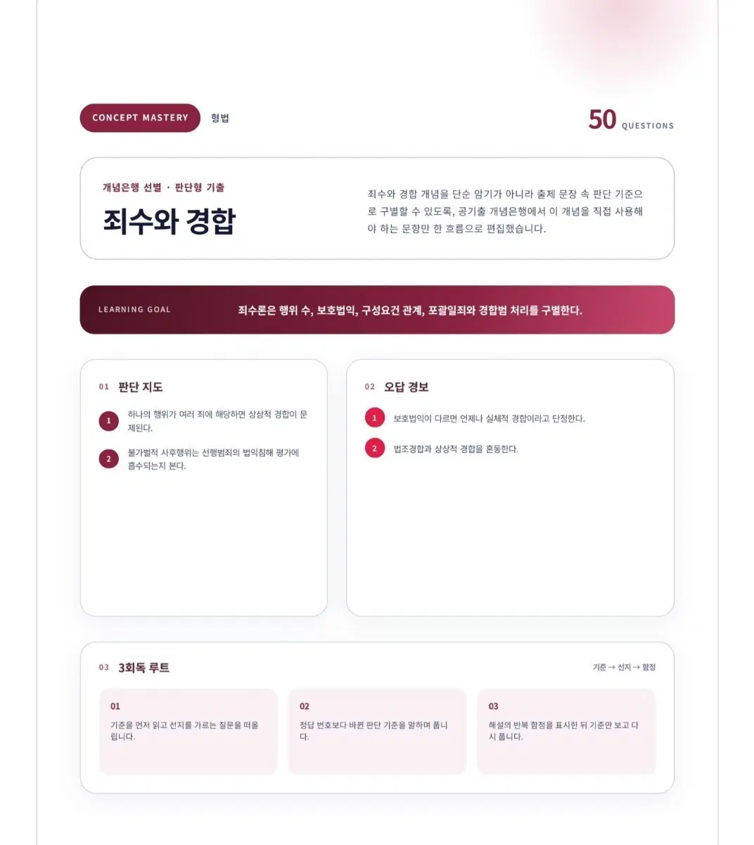 개념 선별 판단형 형법 기출 문제