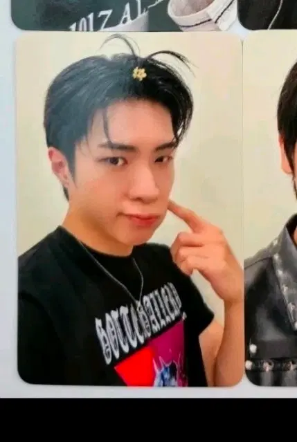 Onf wyatt soundwave apple hair cheek pinch