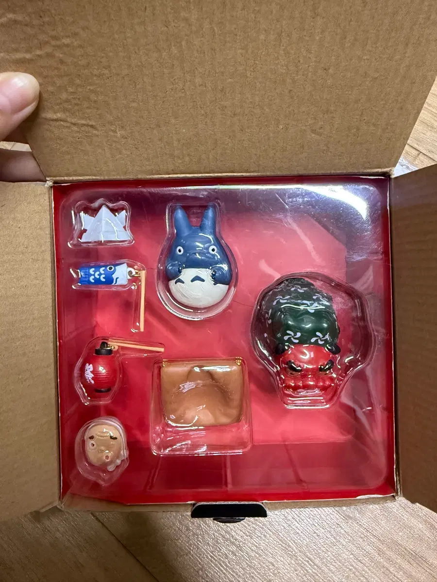 중토토로 가면 놀이 계절 인형 장식 피규어
