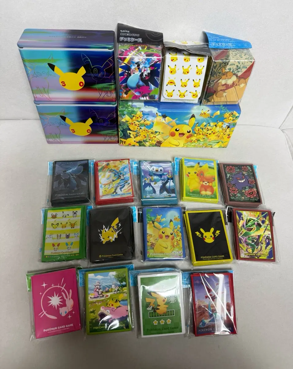 포켓몬카드 카드실드 슬리브 30주년 퓨쳐 케이스 피카츄 뮤 팽도리 인페르노