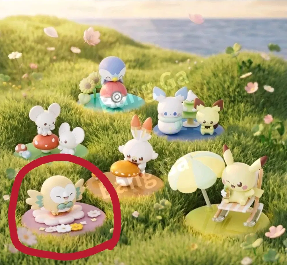[미개봉] 포켓몬 랜덤 피규어 > 나몰빼미 포켓피스 피규어