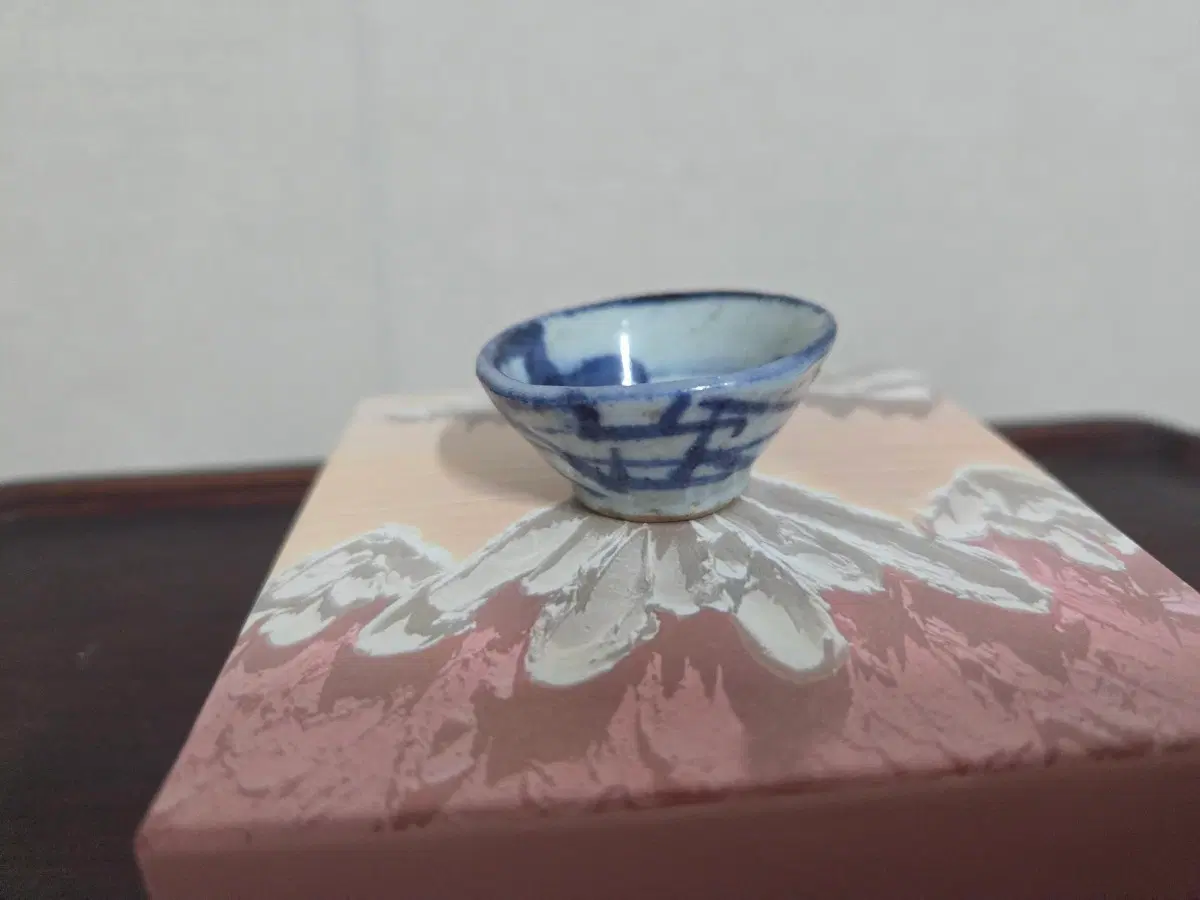 청때 전통 술잔 도자기 잔