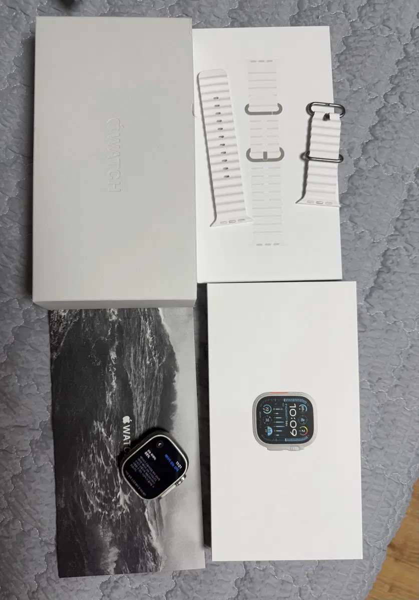애플워치 울트라 2 티타늄 실버 49mm S급 (급처 연락주세요)