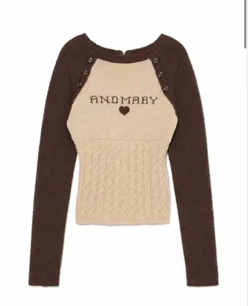 Dot logo raglan tops andmary