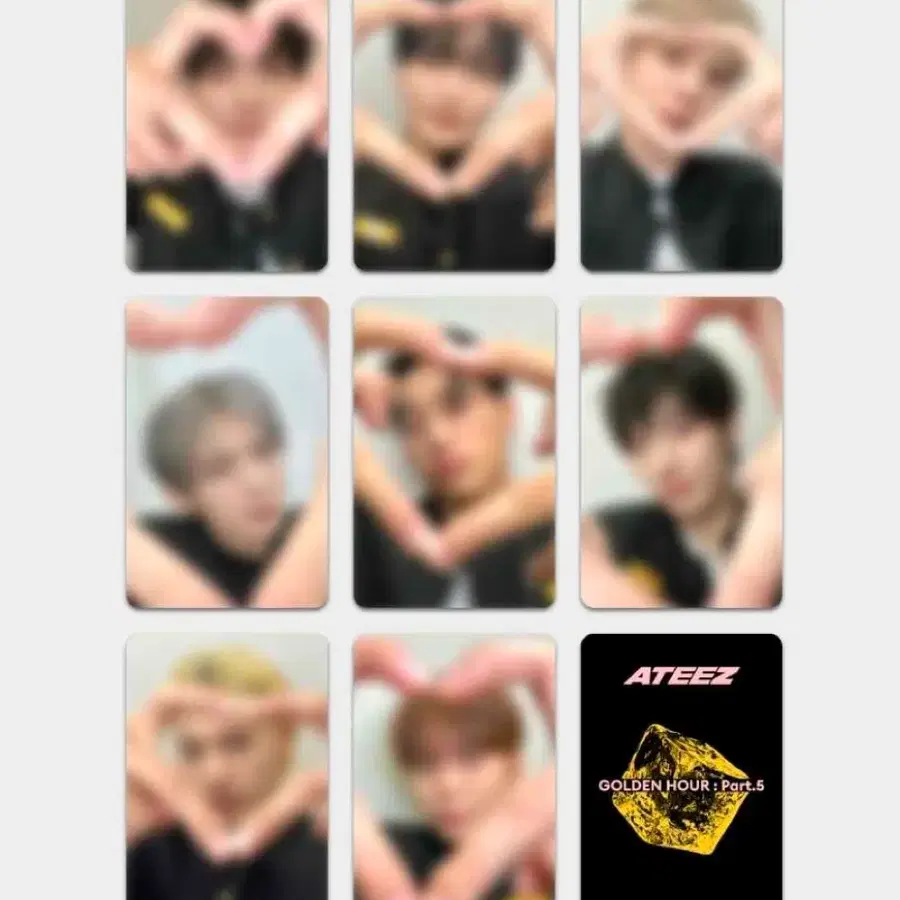 에이티즈 메이크스타 하트프레임 민기 분철