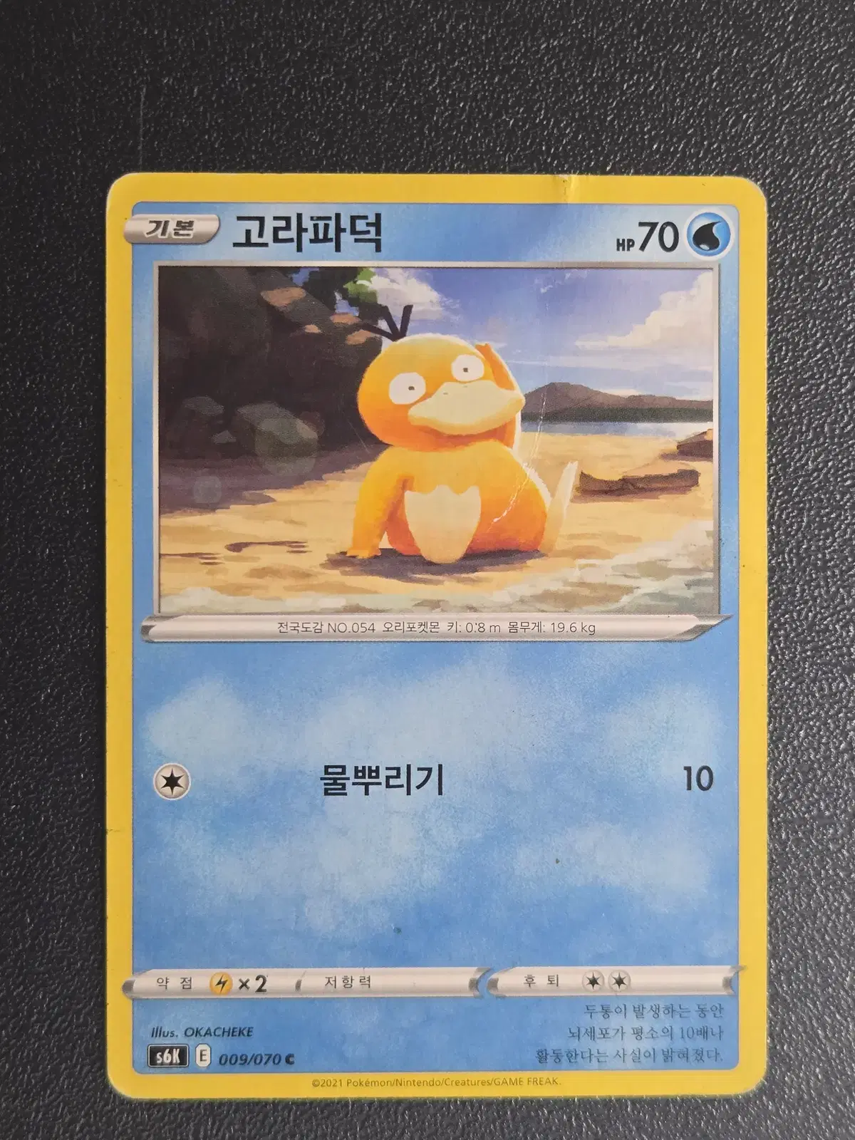 포켓몬카드 고라파덕 S6K 009/070 C 앨범용_1