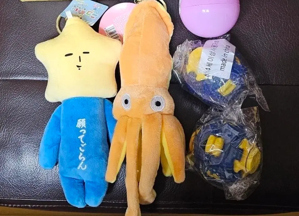 [일괄]다양한 인형 키링/피젯볼 ->유키오별인형 &오징어 인형&피젯볼2세트