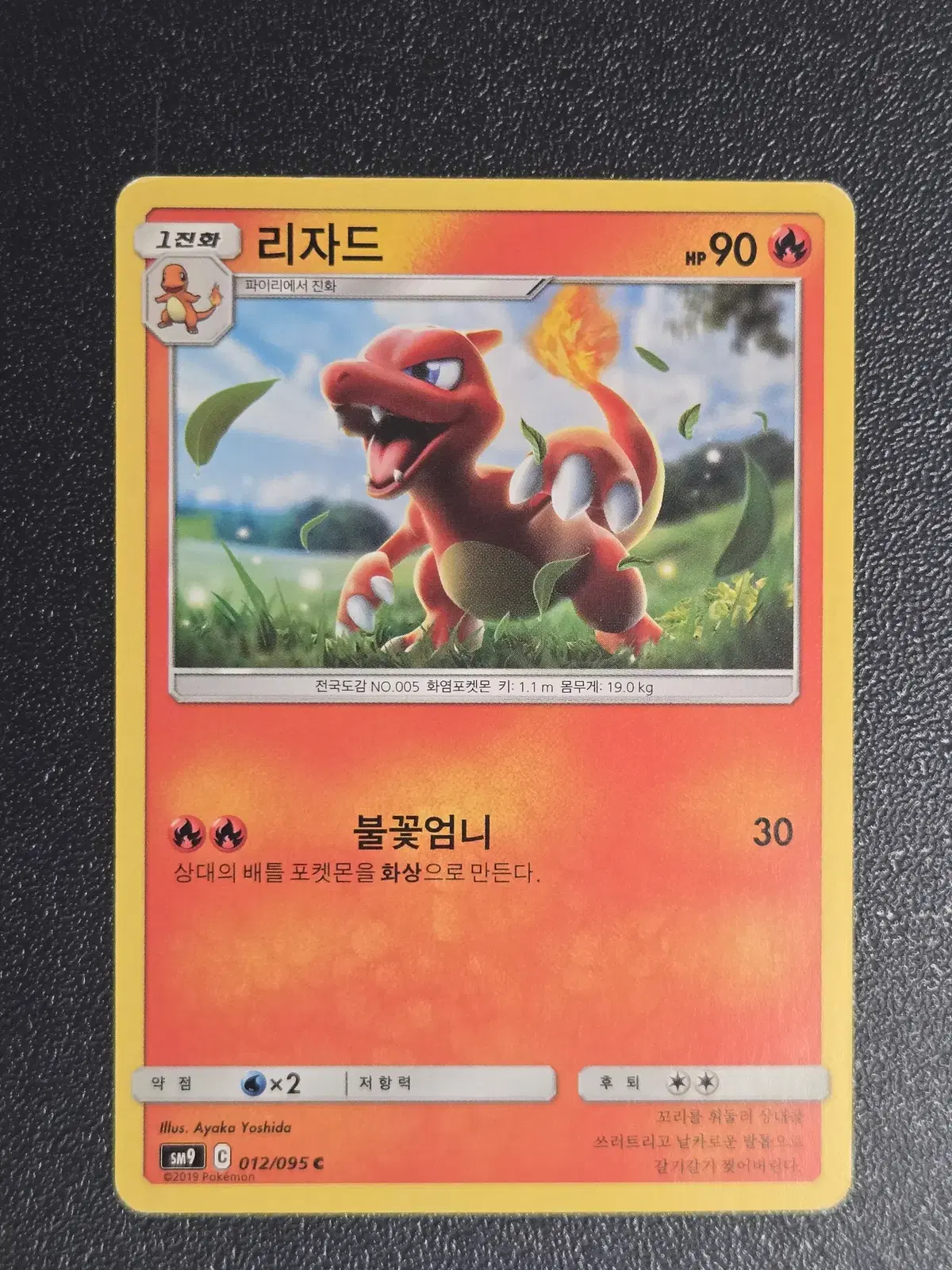 포켓몬카드 리자드 SM9 012/095 C 앨범용_1