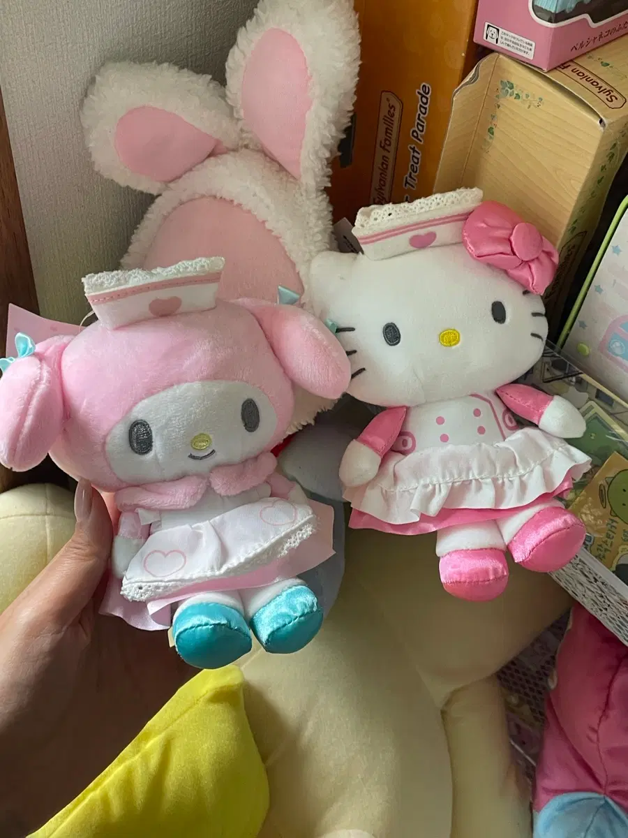 고전 산리오 키티 마멜 간호인형 일괄