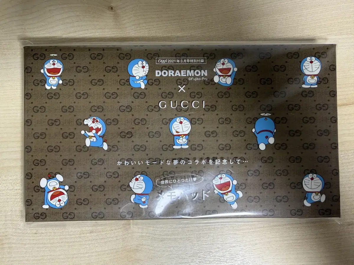 [미사용] 도라에몽 x GUCCI Oggi 메모패드 2종