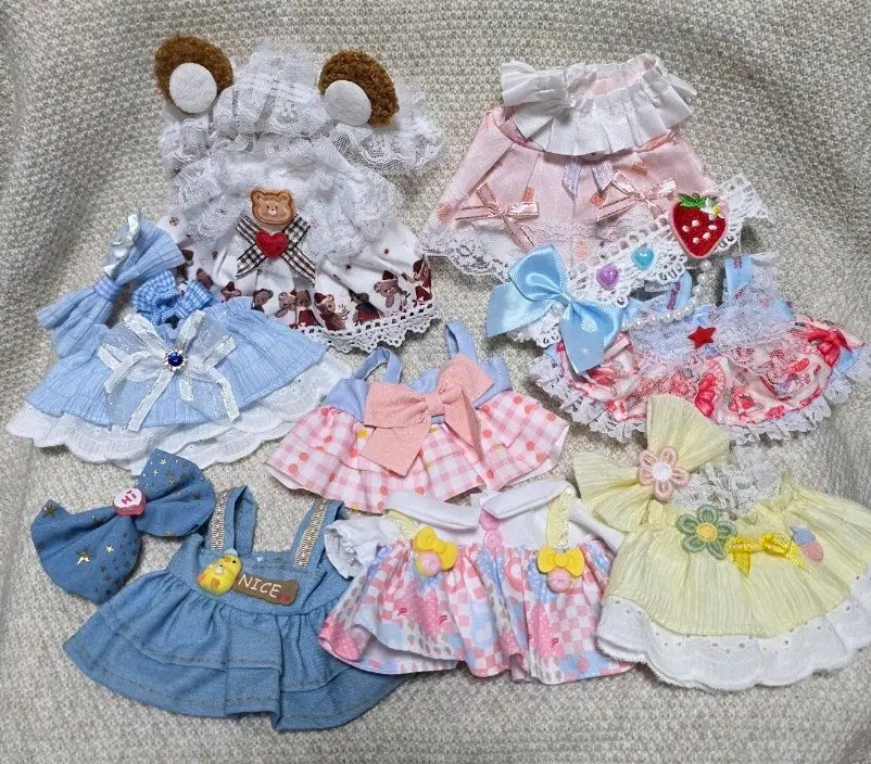 인형옷 20cm 드레스 7벌 일괄