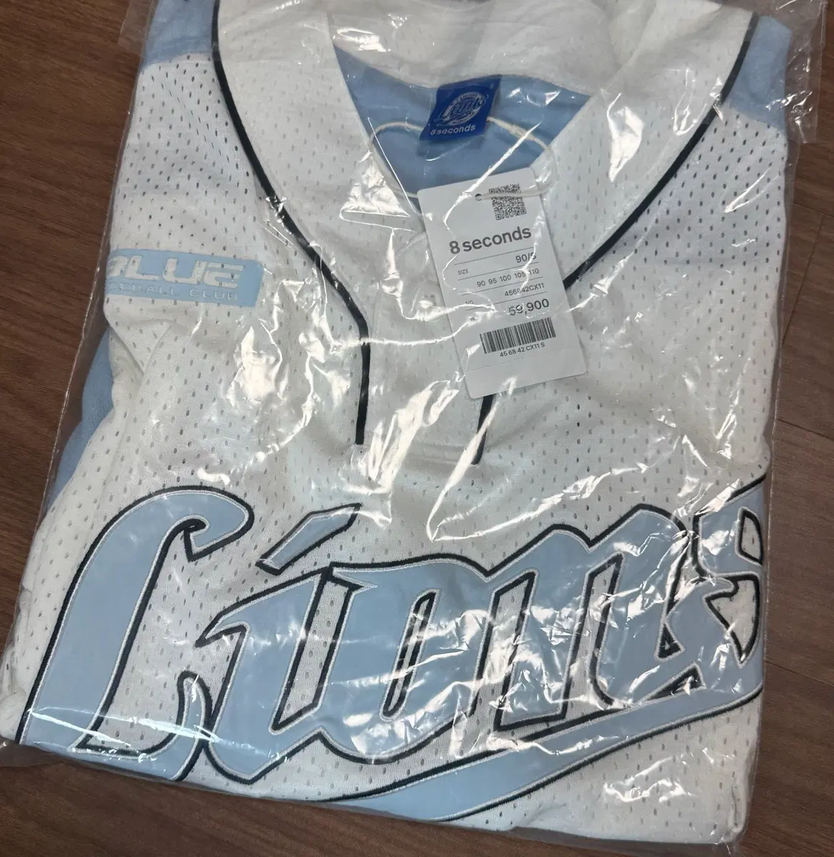 삼성라이온즈 에잇세컨즈 베이스볼 저지 화이트s