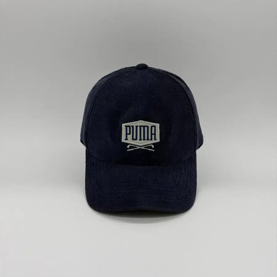 [M] 푸마 골프 PUMA GOLF 코듀로이 네이비 로고 패치 골프웨어 볼캡 모자