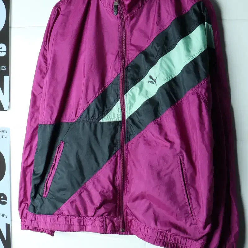 (M-2XL) 퓨마 집업 바람막이 점퍼자켓 90S 년대-H40374