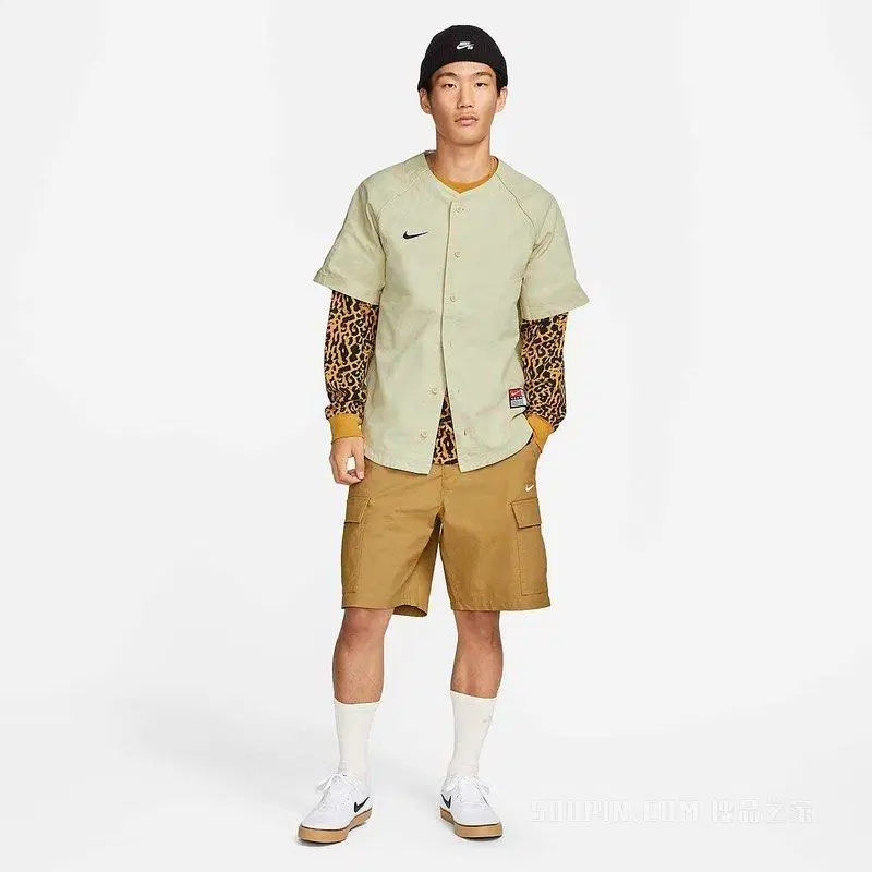 나이키SB X MLB 스케이트 베이스볼져지 라탄화이트 XXL(110)