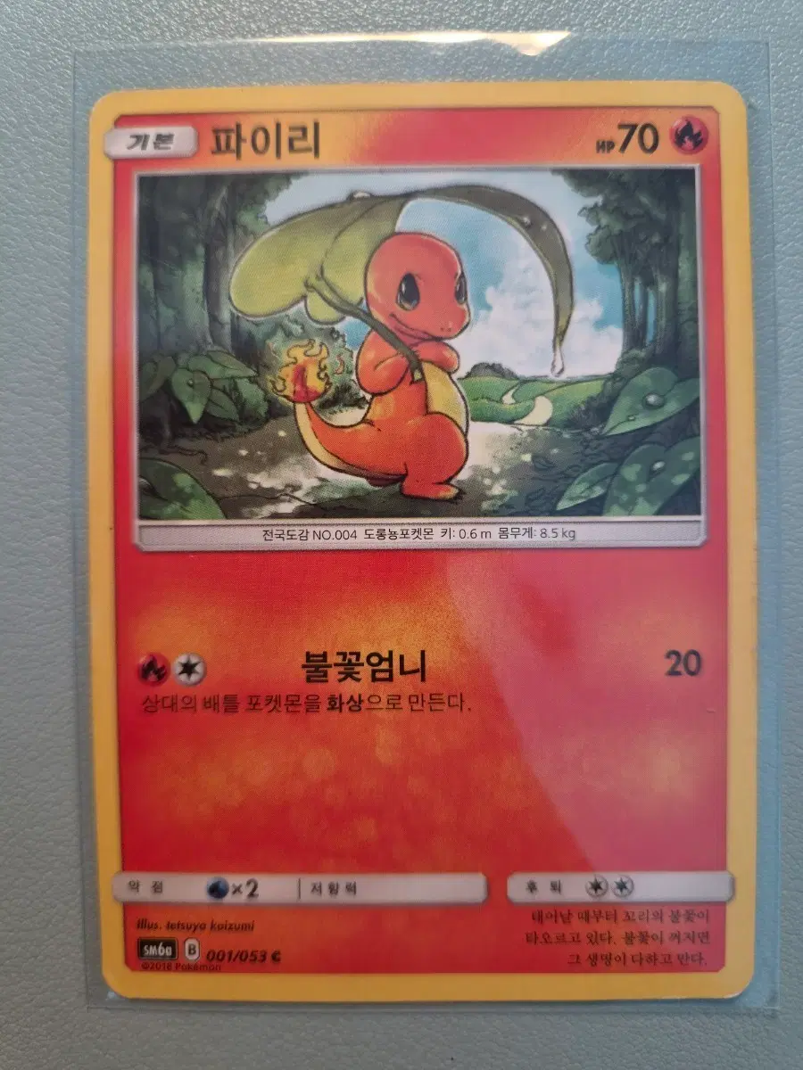포켓몬카드 파이리 SM6a 2018년