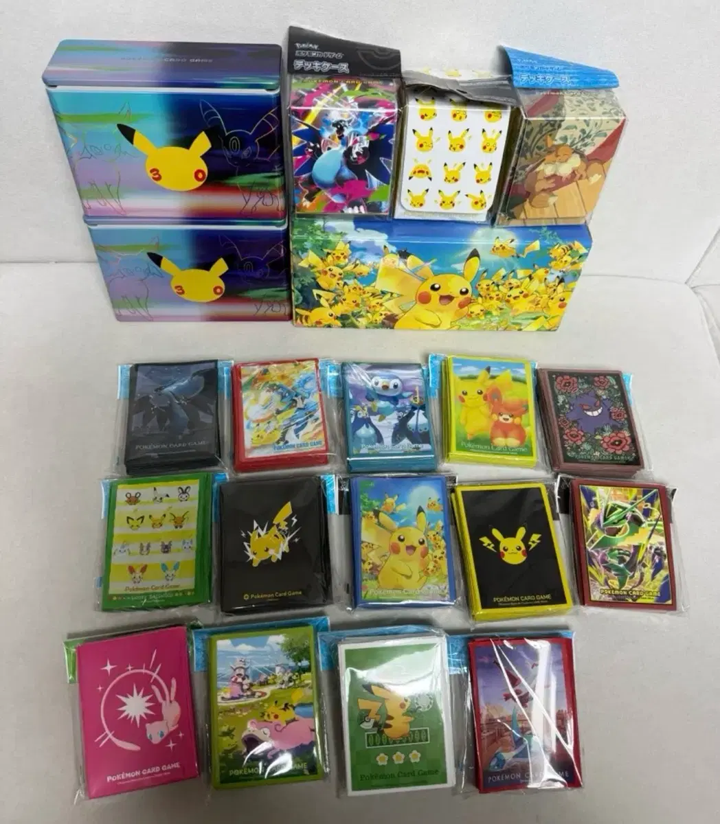포켓몬카드 카드실드 슬리브 30주년 퓨쳐 케이스 피카츄 뮤 팽도리 인페르노
