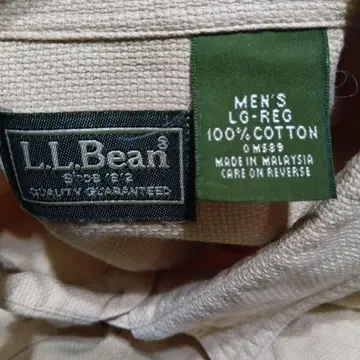 [새상품급] L.L.Bean 헤비 코튼 긴팔 셔츠 베이지 90s