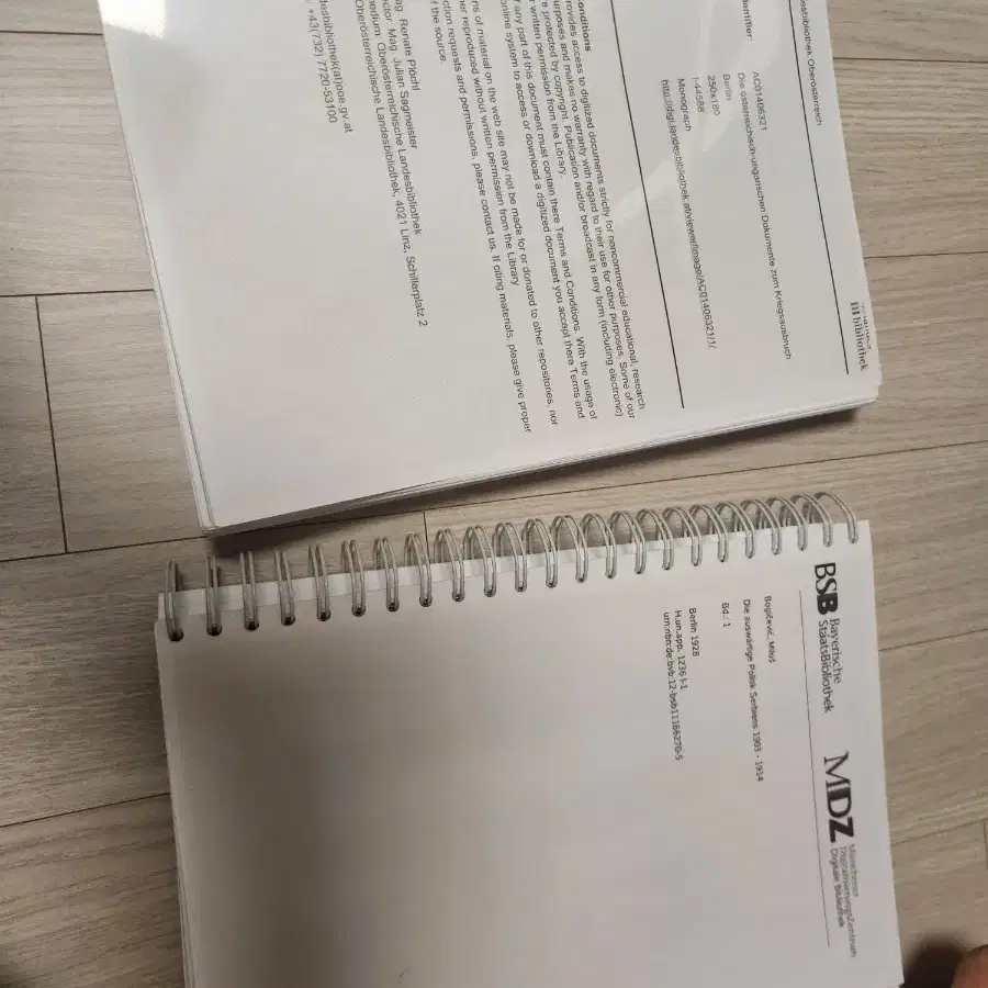 독오세르비아 3국 대전쟁 외교문서 세트