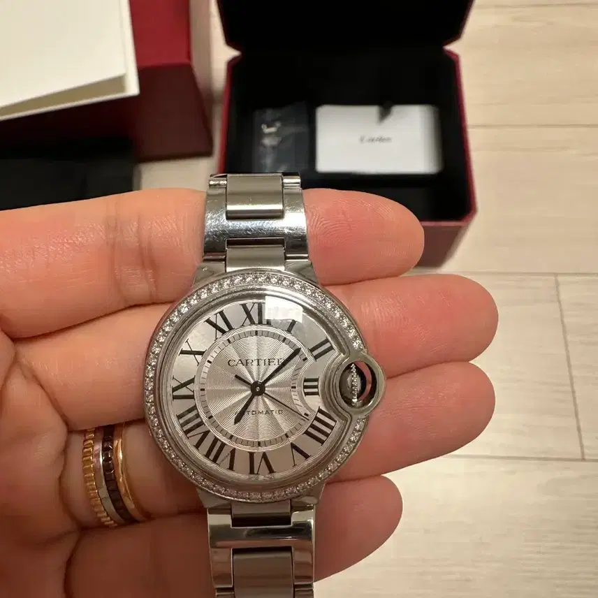 까르띠에 빌롱블루33mm(다이아베젤) 사진 1