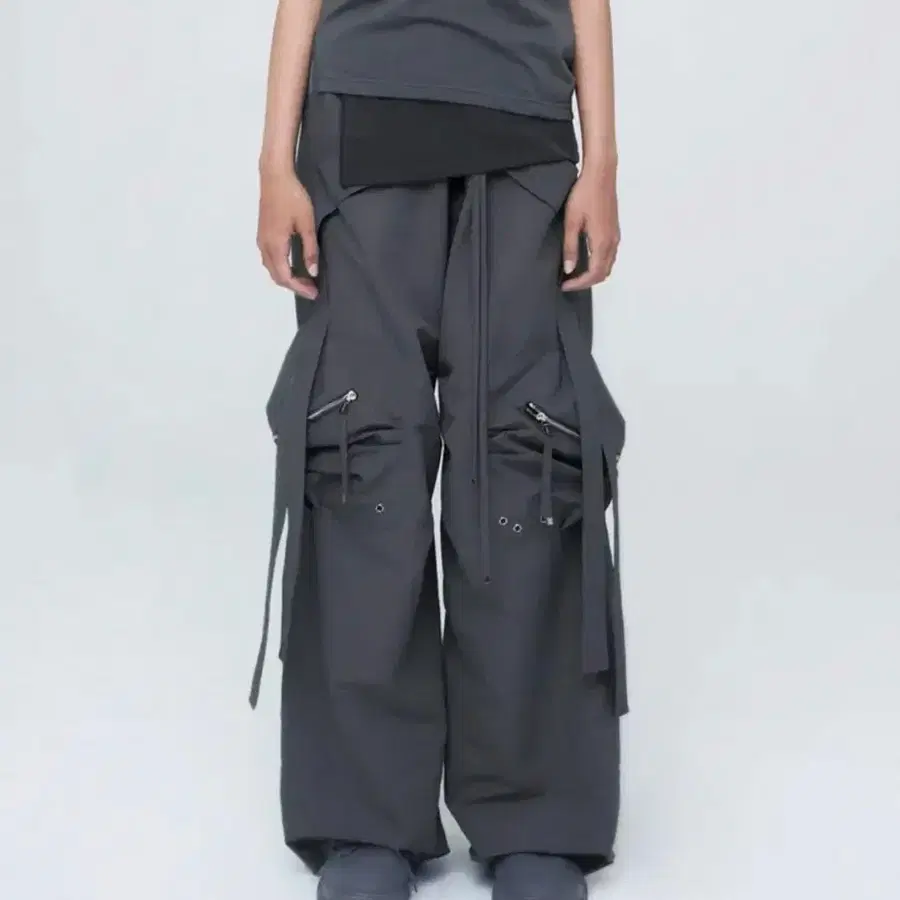 나체 카고팬츠 convex tie cargo pants 차콜