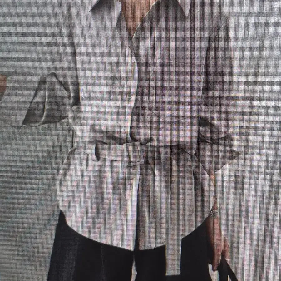 (해외배송)벨트가 있는 셔츠 2컬러