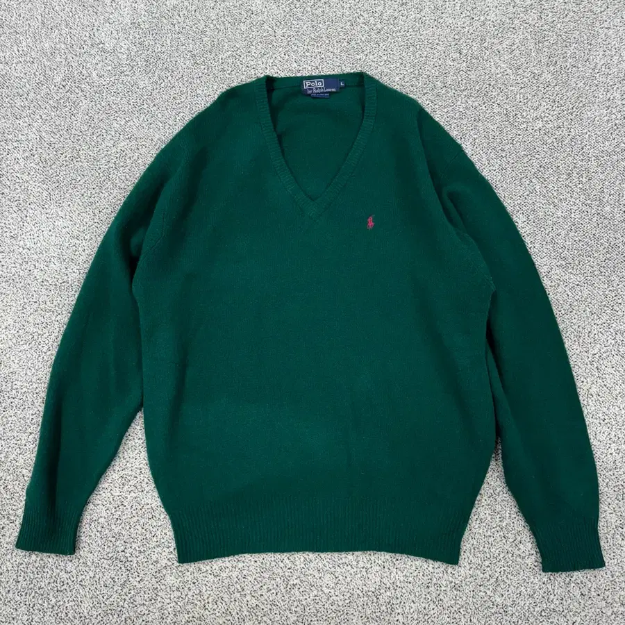 폴로 랄프로렌 90s 울 브이넥니트