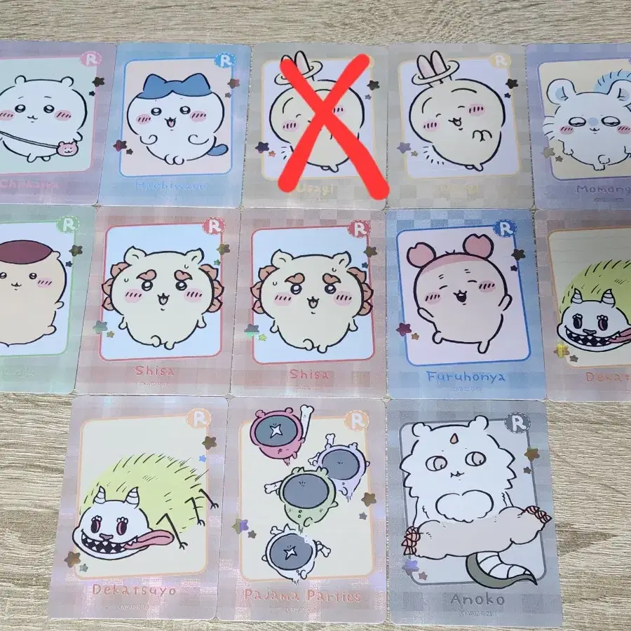 3장까지) 치이카와 먼작귀 카바오 KABAO 중국 공식 카드 팝니다!
