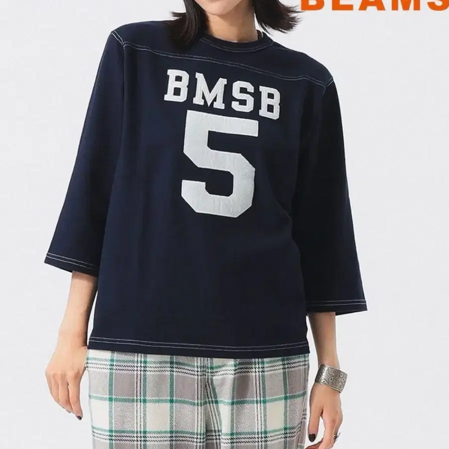 빔즈 보이 BEAMS BOY 텐지쿠 풋볼 7부 티셔츠 네이버 새상품