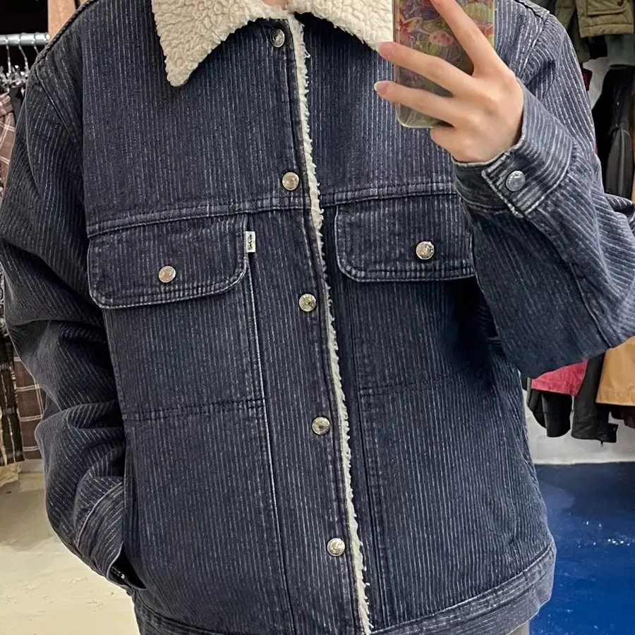 1990s Levis 리바이스 실버탭 코듀로이 쉐르파 자켓