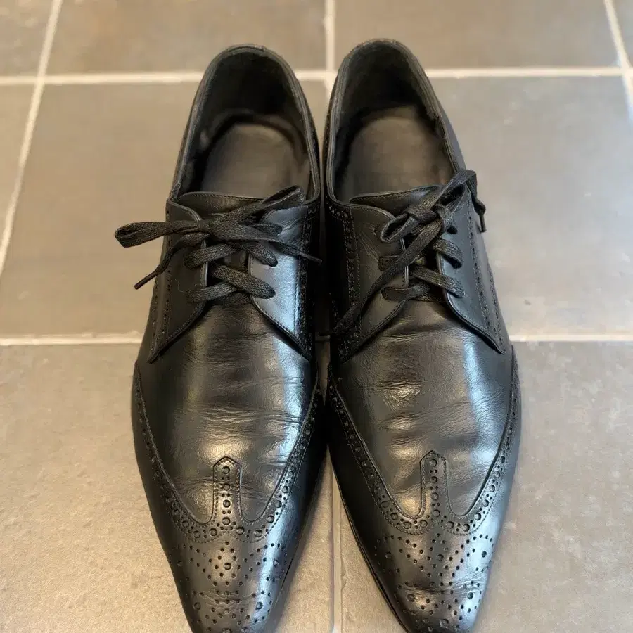Dior Homme ARCHIVES BY HEDI POINTY LEATHER WINGTIPS