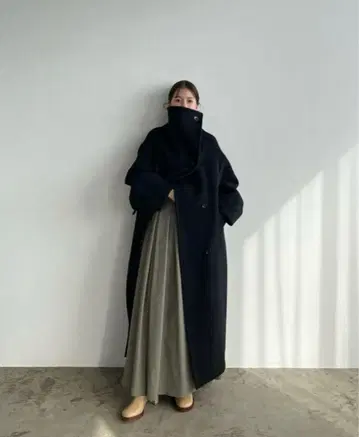 CLANE 클라네 UP NECK OVER DOUBLE COAT 정품