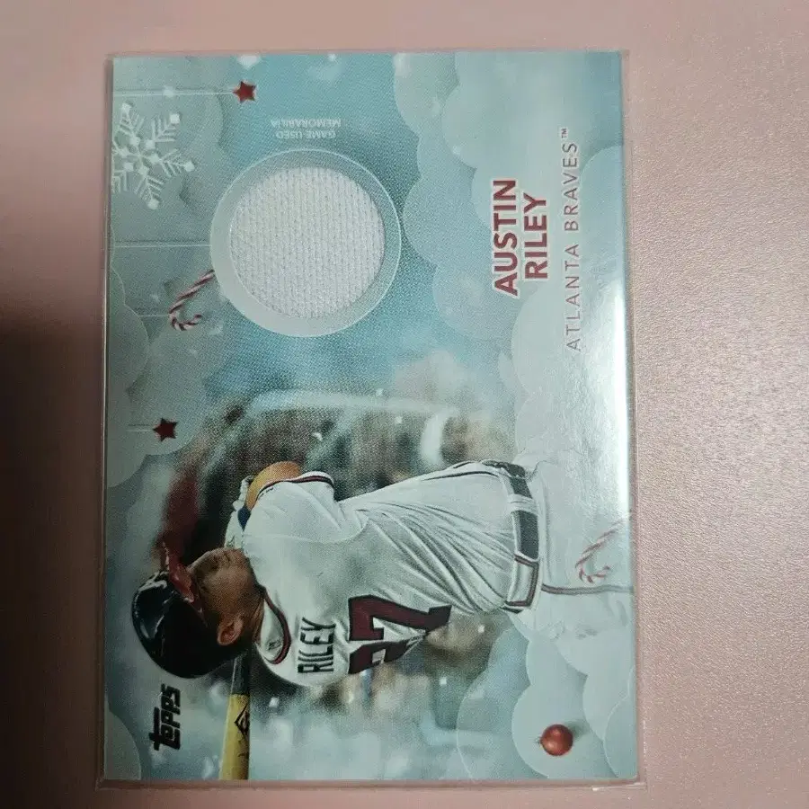 애틀란타)오스틴 라일리 2020 Topps 저지 카드