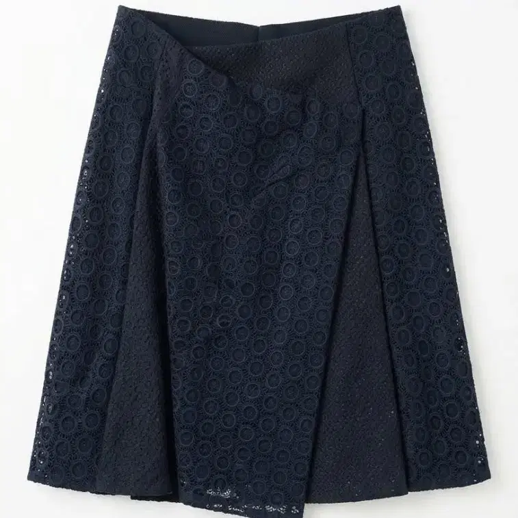 버버리 블랙 레이스 랩 스커트 UK 8 size
